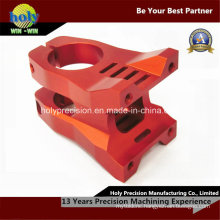 CNC Aluminum Machining Bike Parts Components with Red Anodized